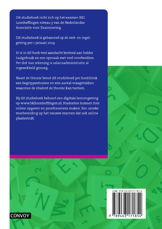 Achterkant van Theorie-/opgavenboek