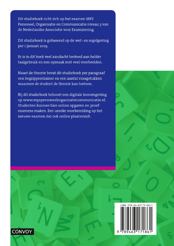 Achterkant van Theorie-/opgavenboek