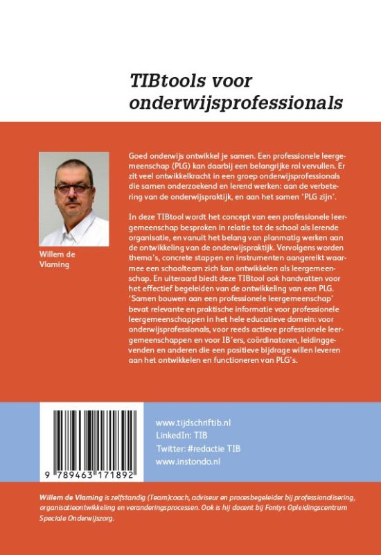 Achterkant van Samen bouwen aan een professionele leergemeenschap