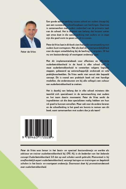 Achterkant van Basisboek coördinator ouderbetrokkenheid