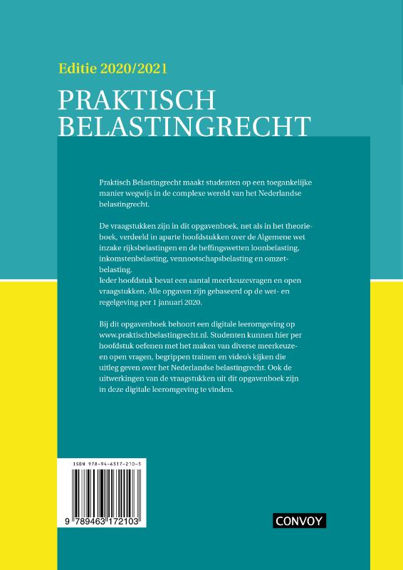 Achterkant van Opgavenboek