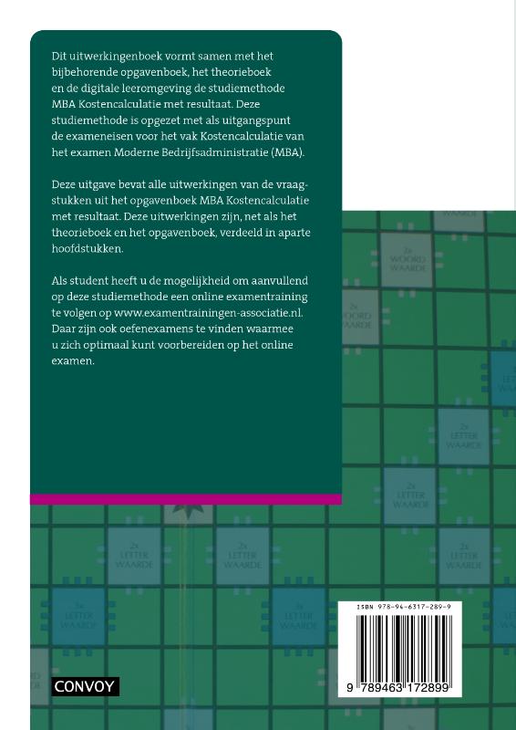 Achterkant van Uitwerkingenboek