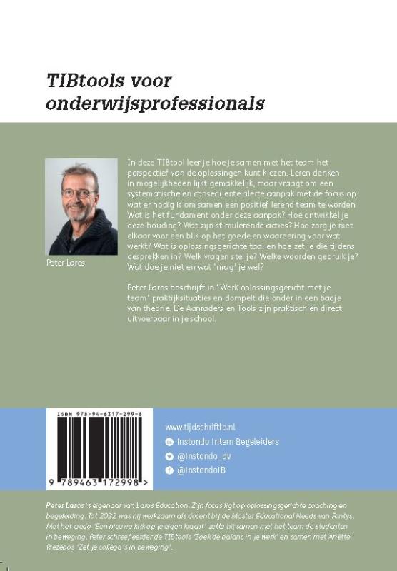 Achterkant van Werk oplossingsgericht met je team