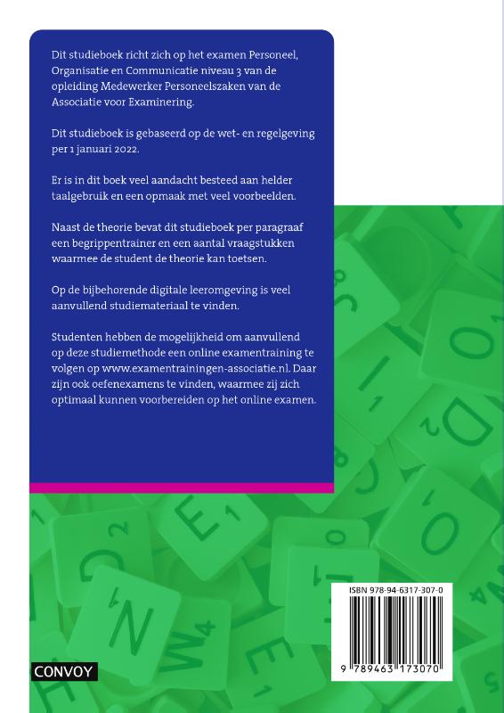 Achterkant van Theorie-/opgavenboek