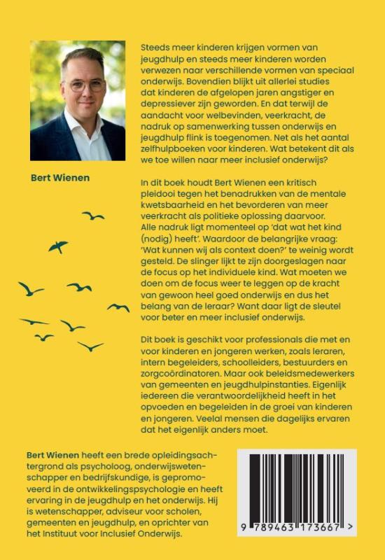 Achterkant van Van individueel naar inclusief onderwijs