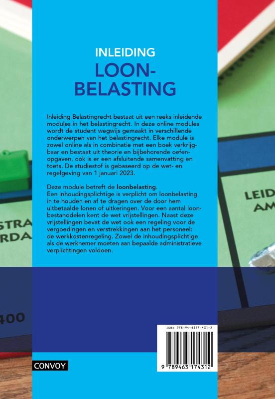 Achterkant van Inleiding Loonbelasting
