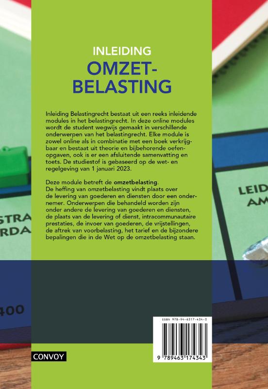 Achterkant van Inleiding Omzetbelasting