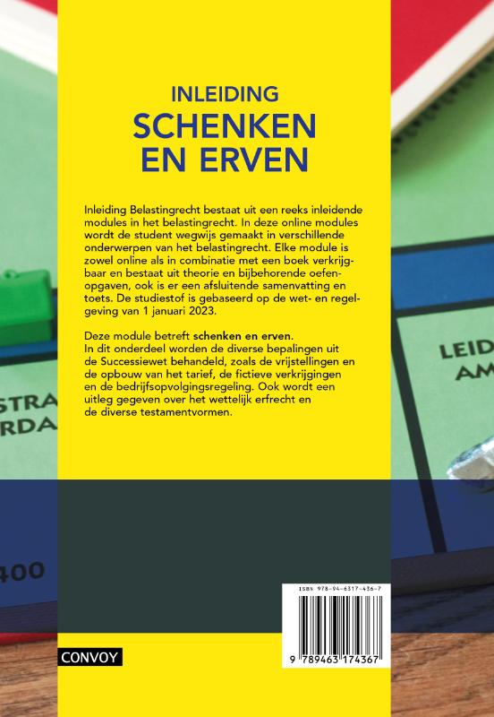 Achterkant van Inleiding Schenken en erven