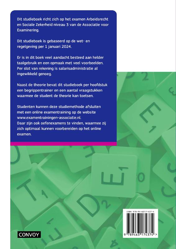 Achterkant van Theorie-/opgavenboek