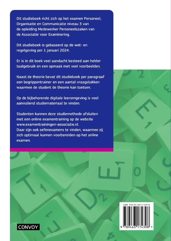 Achterkant van Theorie-/opgavenboek