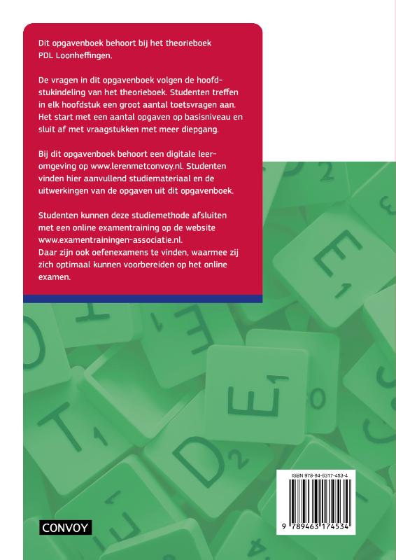 Achterkant van Opgavenboek