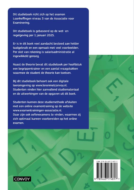 Achterkant van Theorie-/opgavenboek