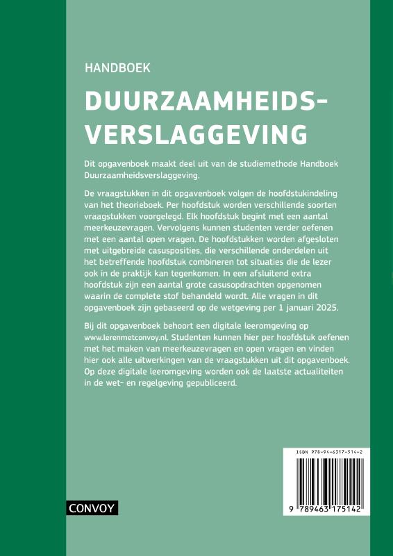 Achterkant van Opgavenboek