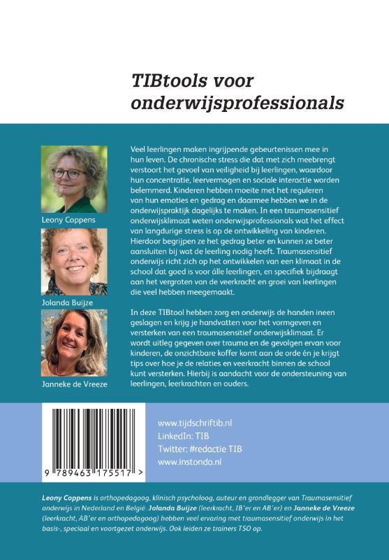 Achterkant van Werk traumasensitief in het onderwijs