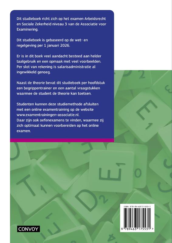 Achterkant van Theorie-/opgavenboek