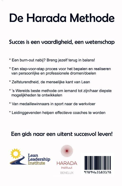 Achterkant van De Harada methode