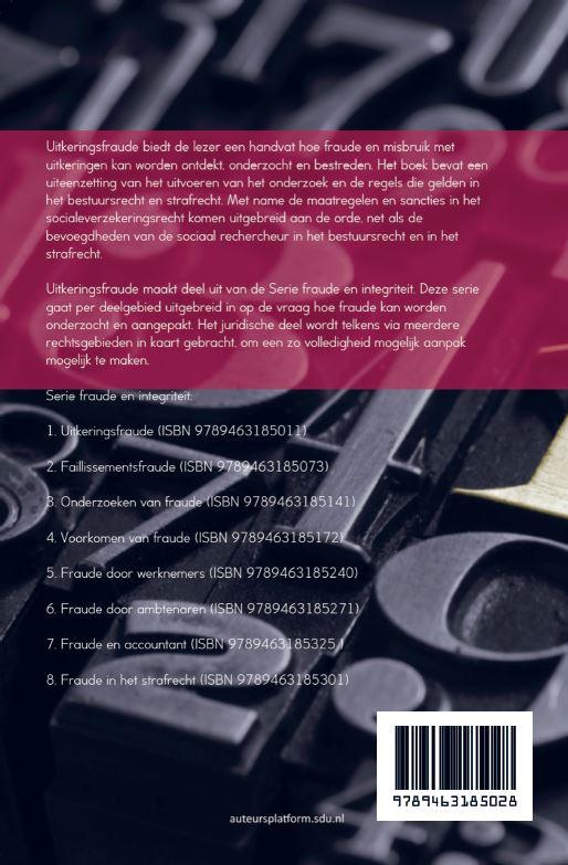 Achterkant van Uitkeringsfraude
