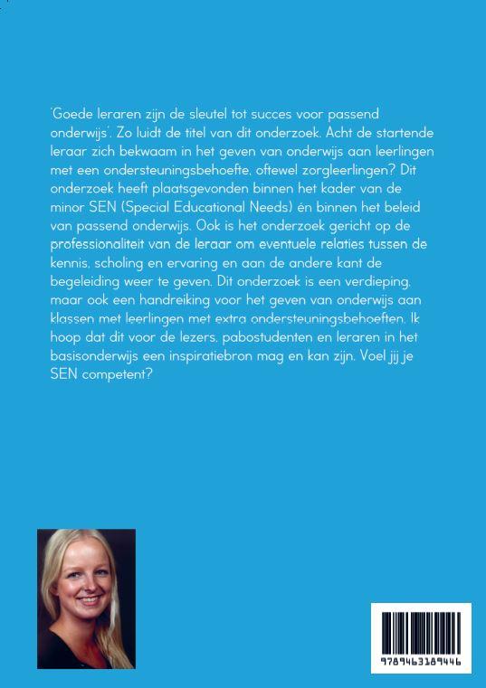 Achterkant van Goede leraren zijn de sleutel tot succes voor passend onderwijs