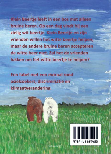 Achterkant van Klein Beertje en de witte beer