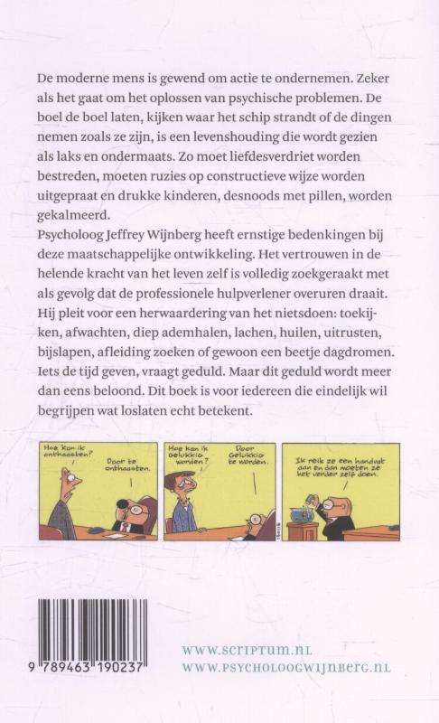 Achterkant van De magie van het nietsdoen