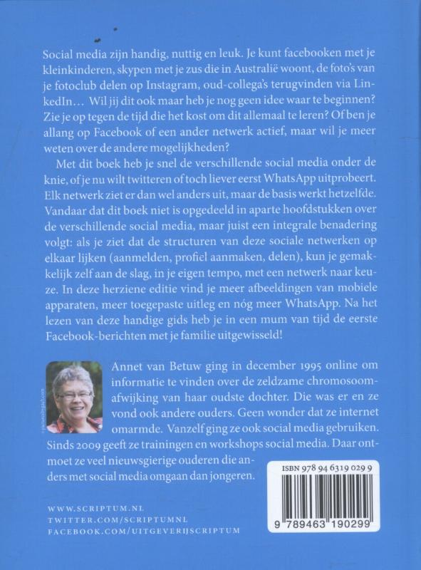 Achterkant van Social media voor senioren