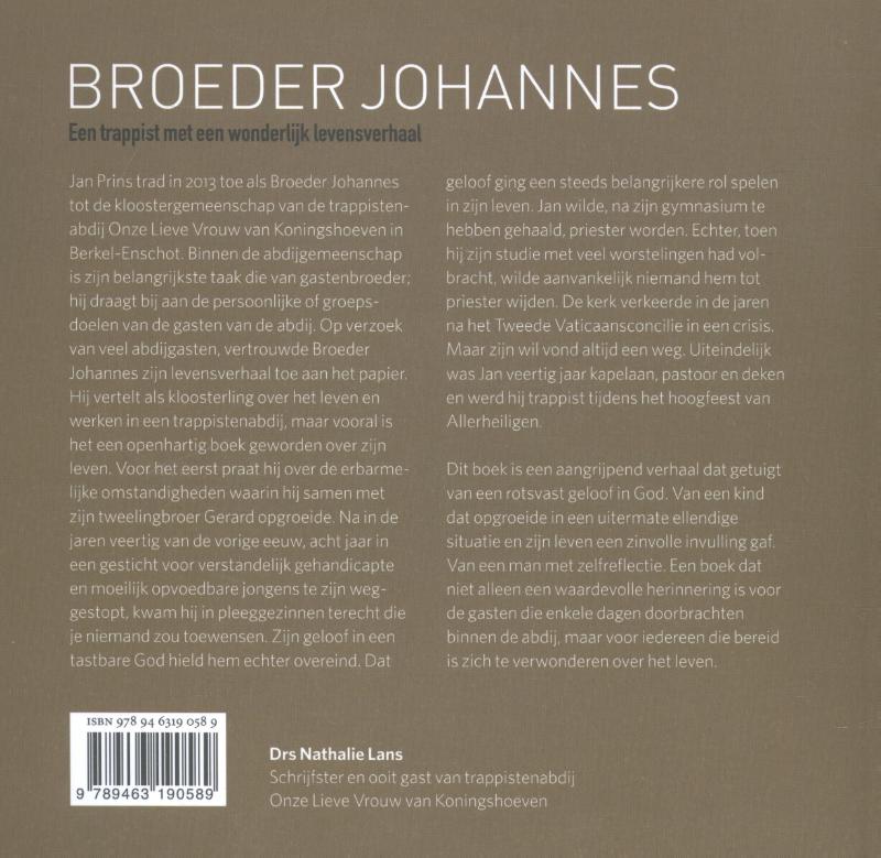Achterkant van Broeder Johannes