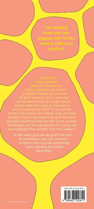 Achterkant van Wat weet jij af van de giraf?
