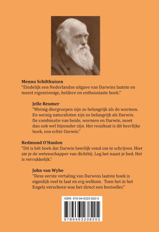 Achterkant van Humusvorming door wormen, met observaties over hun levenswijze