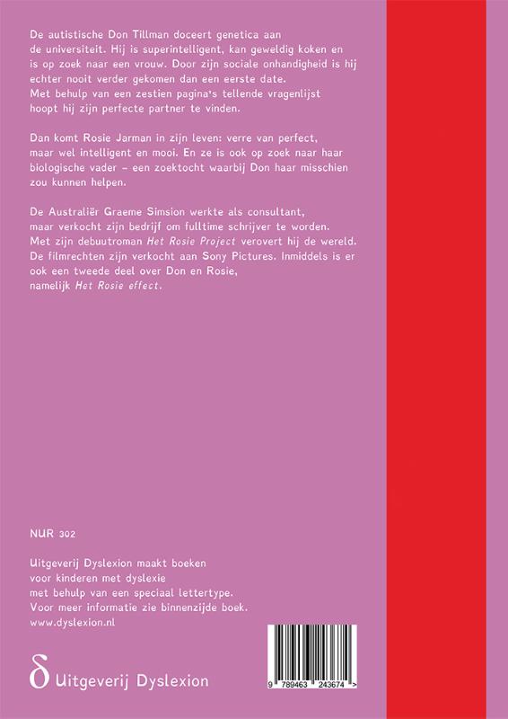 Achterkant van Het Rosie project