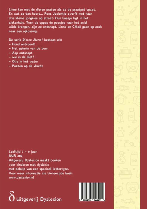 Achterkant van Poezen op de vlucht