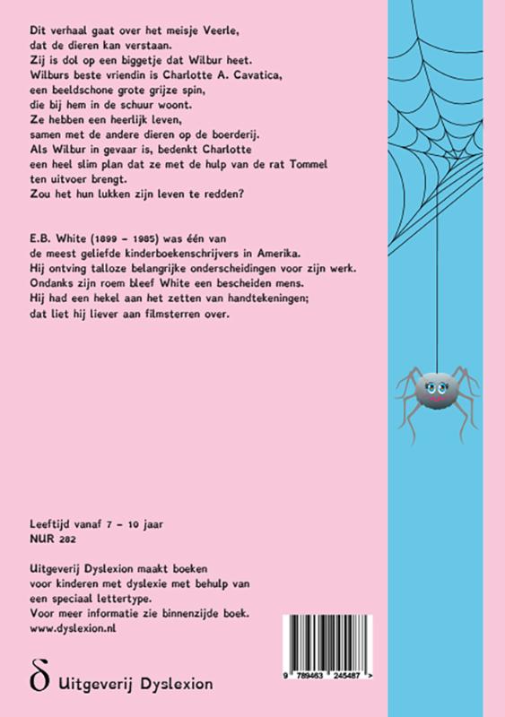 Achterkant van Charlotte's web
