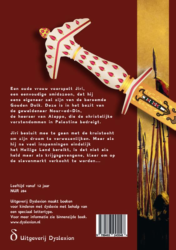 Achterkant van De gouden dolk
