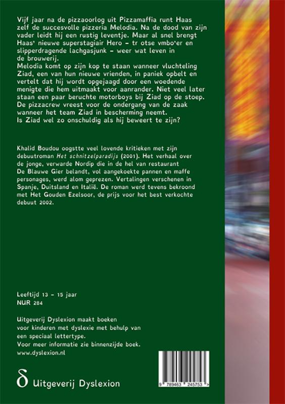 Achterkant van Pizzamaffia slaat door