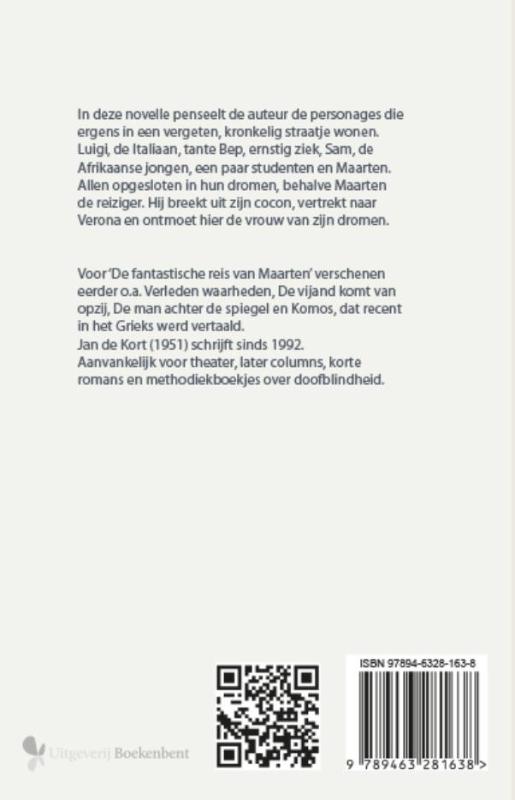 Achterkant van De fantastische reis van Maarten