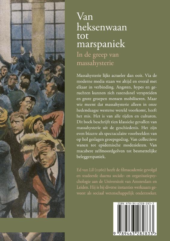 Achterkant van Van heksenwaan tot marspaniek, in de greep van massahysterie