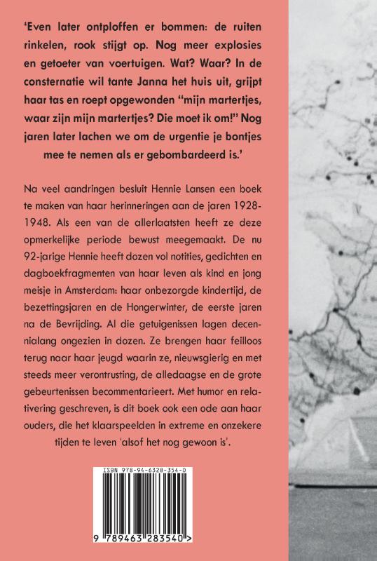 Achterkant van “alsof het nog gewoon is”.