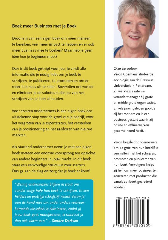 Achterkant van Boek meer Business met je Boek