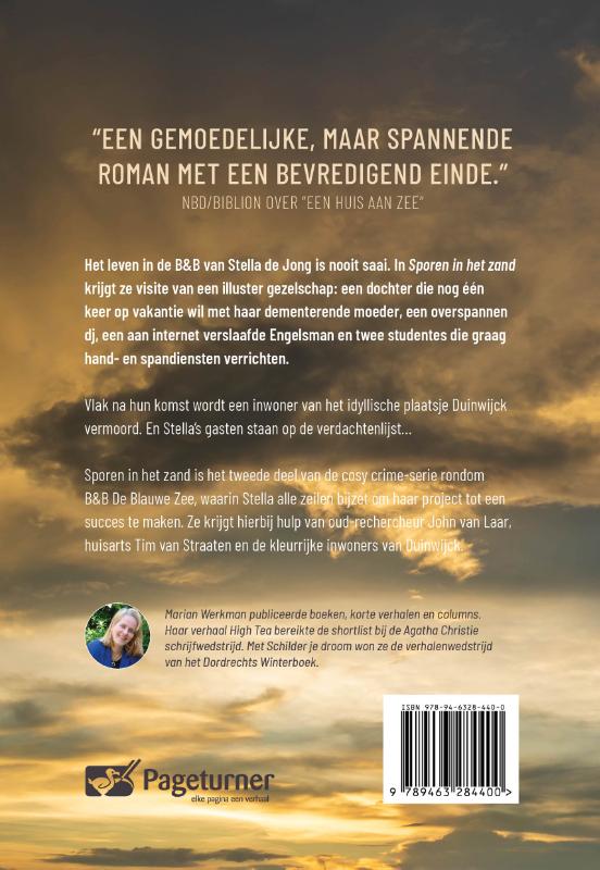 Achterkant van Sporen in het zand