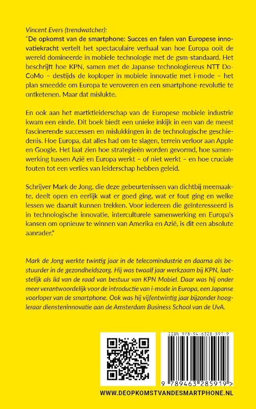 Achterkant van De opkomst van de smartphone
