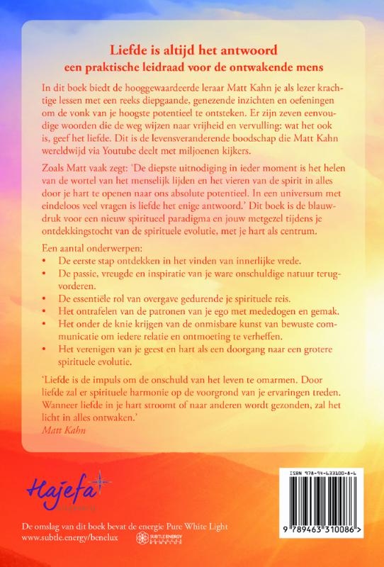 Achterkant van Liefde is altijd het antwoord