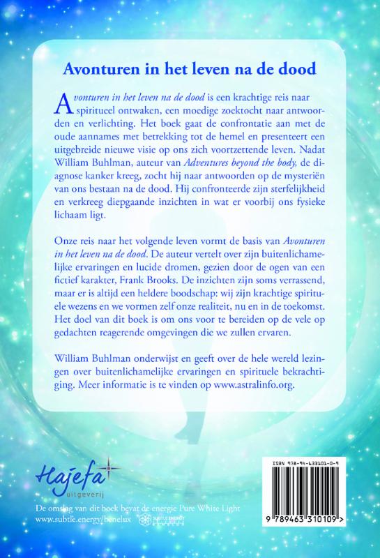 Achterkant van Avonturen in het leven na de dood