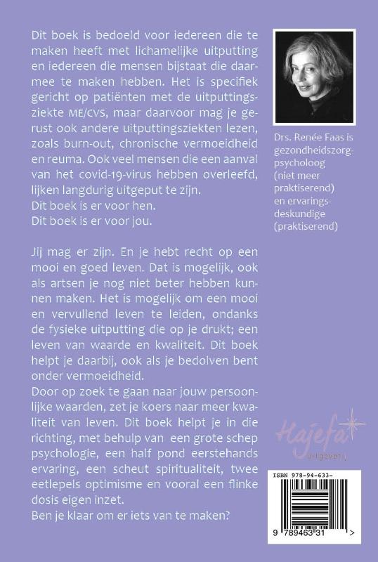 Achterkant van Chronisch uitgeput, chronisch opgewekt