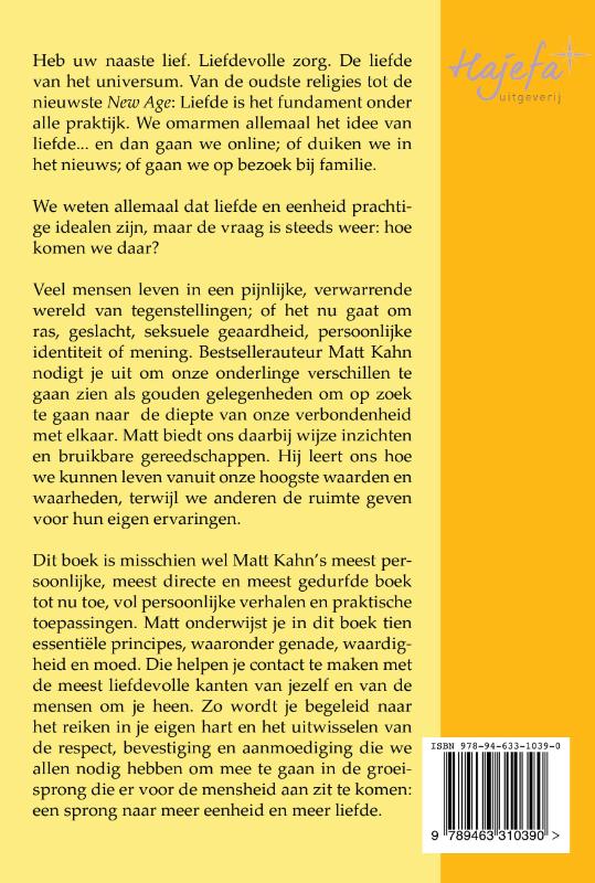 Achterkant van Geef je hart de ruimte