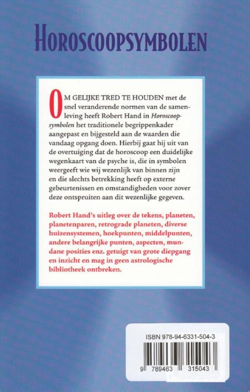 Achterkant van Horoscoop symbolen