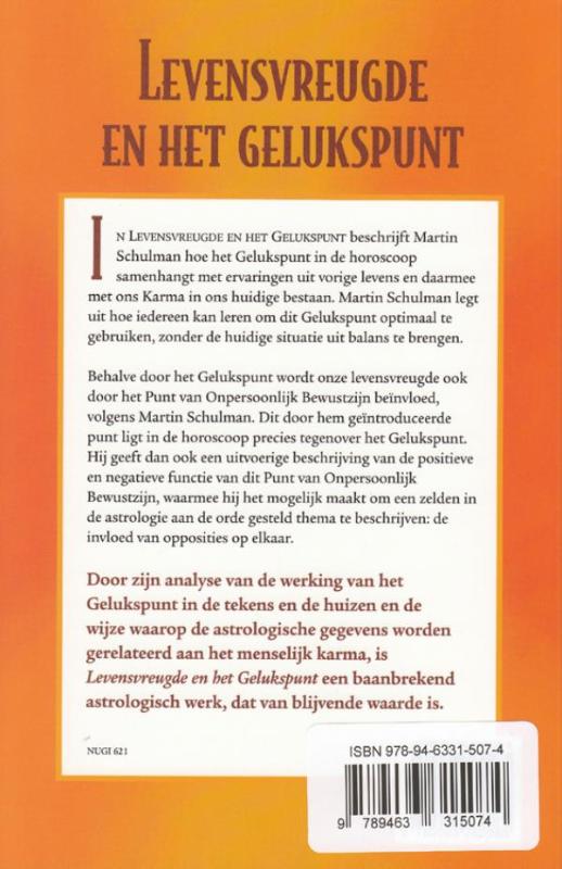 Achterkant van Levensvreugde en het gelukspunt
