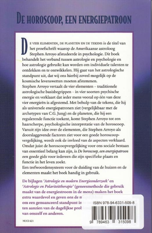 Achterkant van De horoscoop een energiepatroon