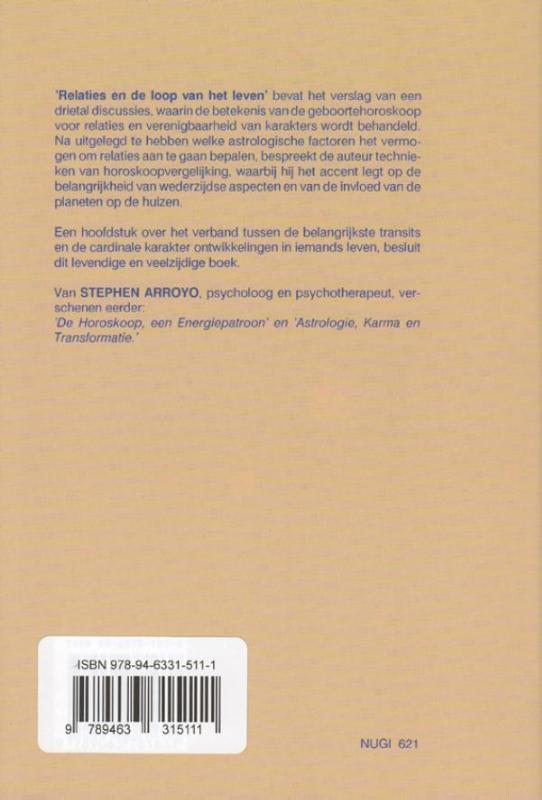 Achterkant van Relaties en de loop van het leven