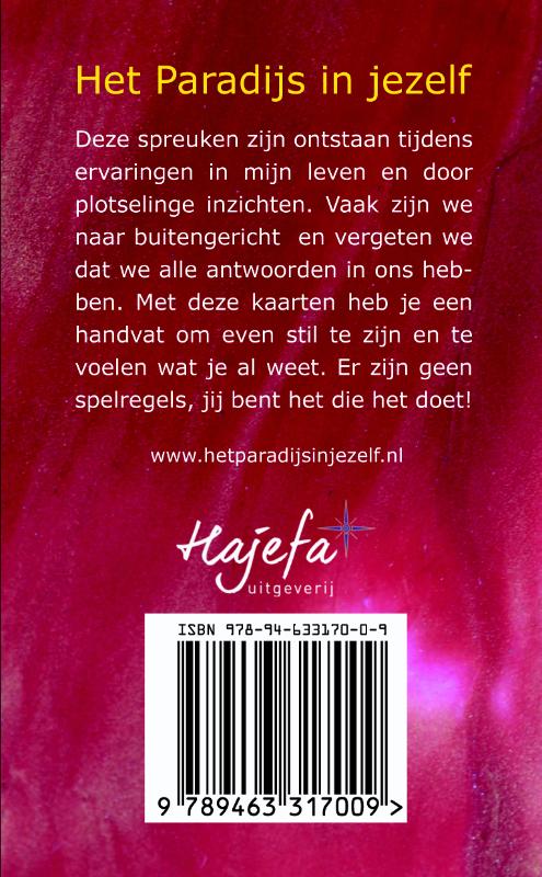 Achterkant van Het Paradijs in jezelf