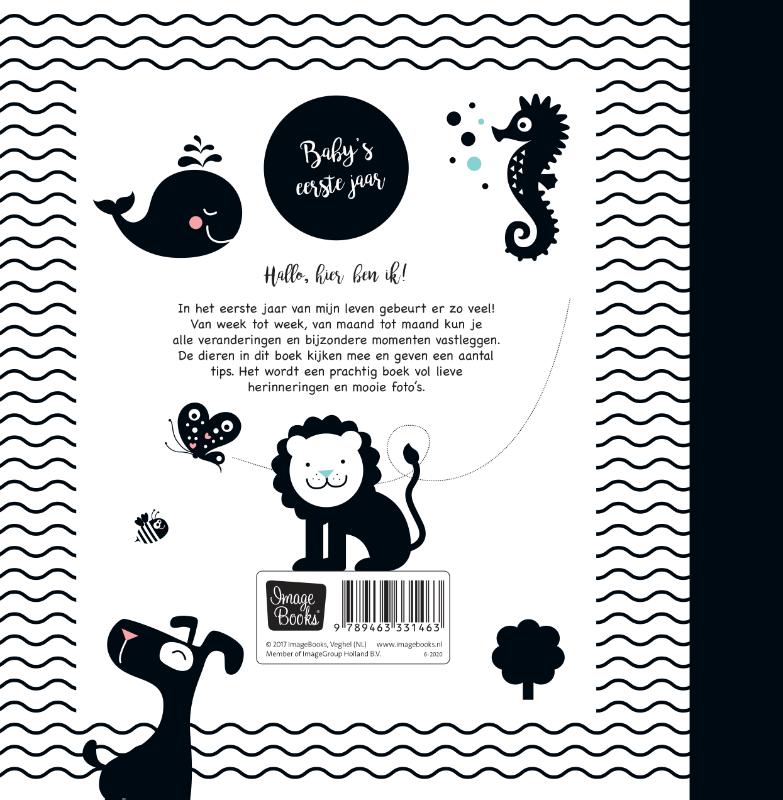 Achterkant van Baby's eerste jaar