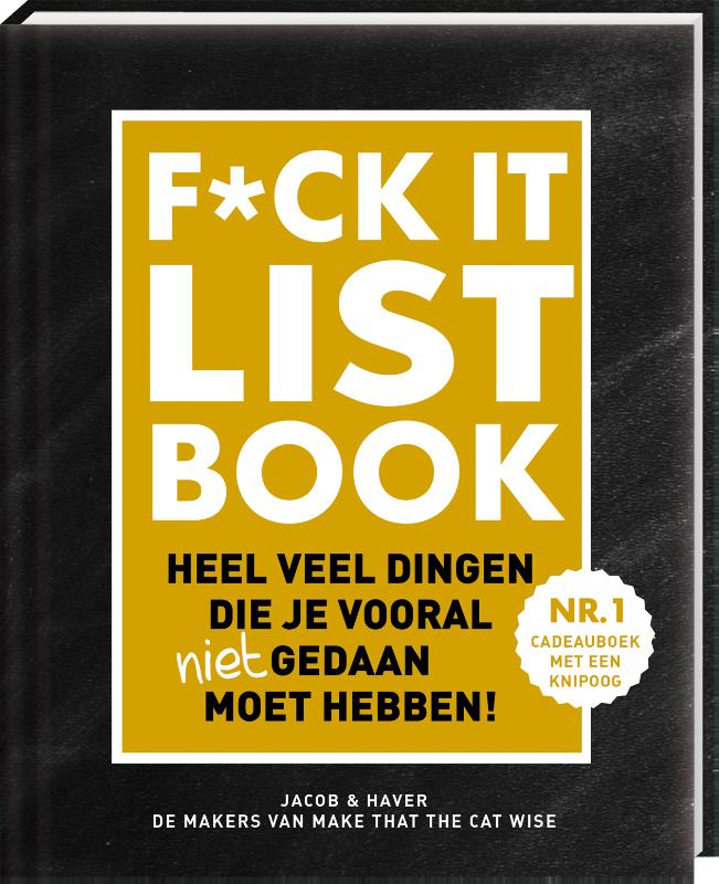 Achterkant van Display F*CK-it list 10 CPS